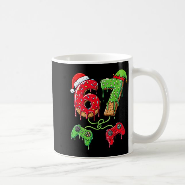 Caneca De Café 67 Ice Cream Drip Gamer Six Seven Meme Christmas K (Direita)