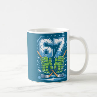 Caneca De Café 67 Ice Cream Drip Meme Six Seven Gen Alpha Slang 