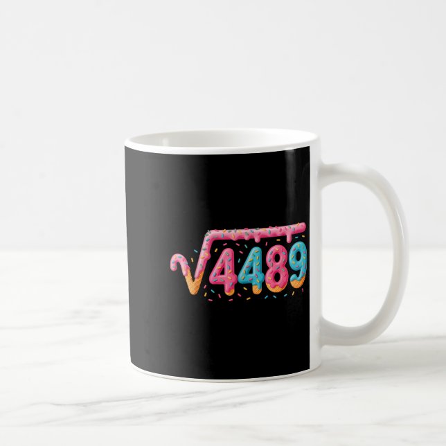 Caneca De Café 67 Ice Cream Drip Meme Square Root 4489 Slang Math (Direita)
