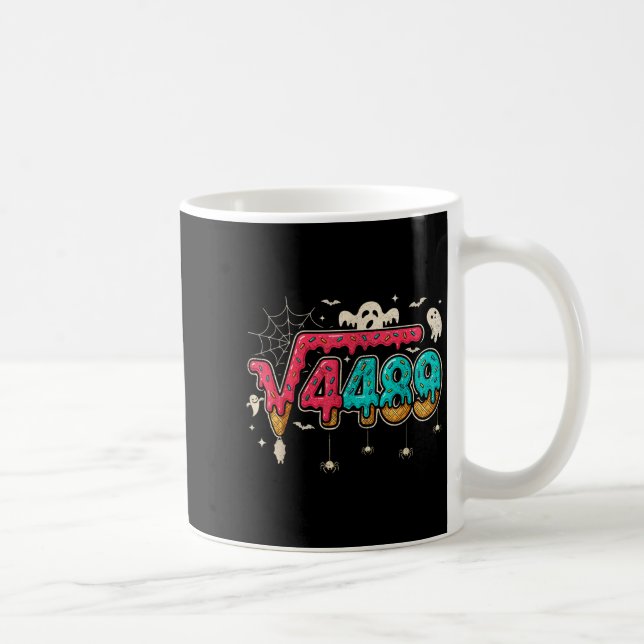 Caneca De Café 67 Ice Cream Drip Meme Square Root 4489 Slang Math (Direita)