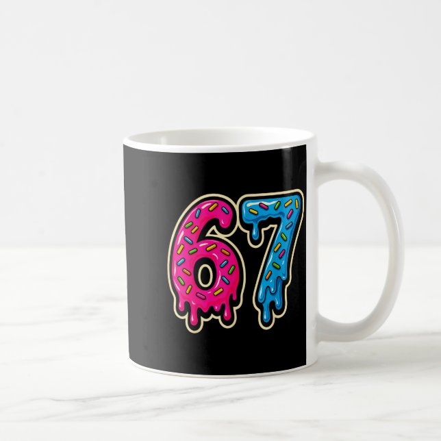 Caneca De Café 67 Ice Cream Meme Six Seven  (Direita)