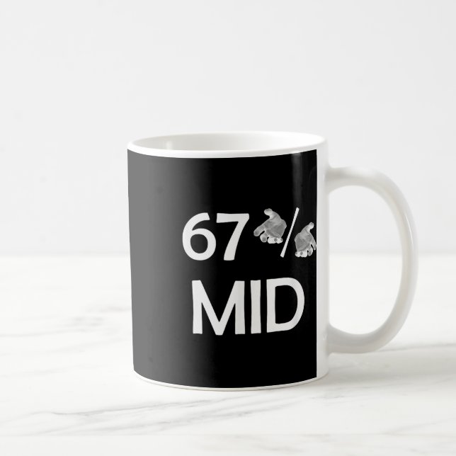 Caneca De Café 67% Mão de Meme Engraçado Tendência da Internet 6- (Direita)