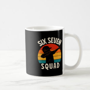 Caneca De Café 67 Meme 6 7 Números Dabbing Seis Sete Esquadrão En