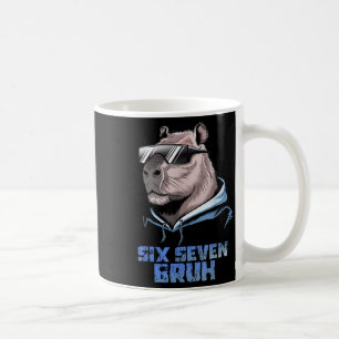 Caneca De Café 67 Meme Capivara Engraçado Seis Sete Bruh Capivara