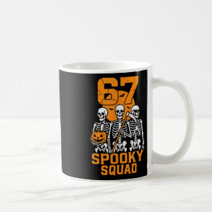 Caneca De Café 67 Meme de Halloween 6 7 Números Seis Sete Criança