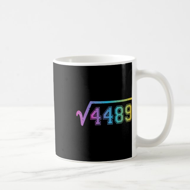 Caneca De Café 67 Meme Diversão Raiz Quadrada 4489 Adolescente Se (Direita)