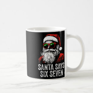 Caneca De Café 67 Meme Divertido Seis Sete Natal 6-7 Meme Papai N