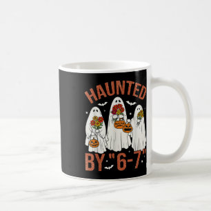 Caneca De Café 67 Meme Fofo Fãstasma de Halloween Assustado