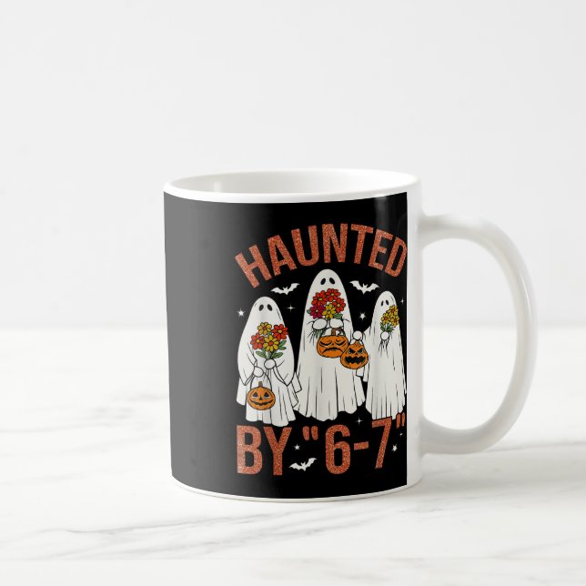 Caneca De Café 67 Meme Fofo Fãstasma de Halloween Assustado  (Direita)