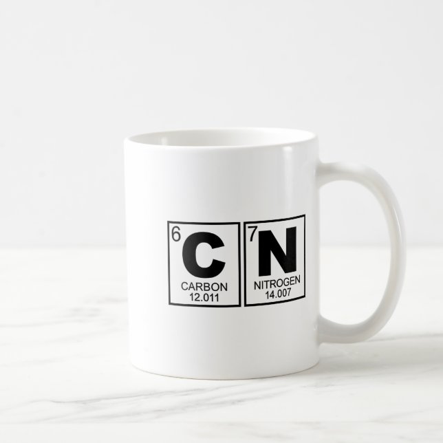 Caneca De Café 67 Meme Funny Science Teacher Periodic Table Retro (Direita)