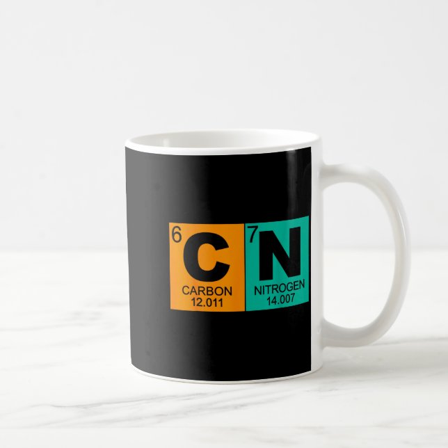 Caneca De Café 67 Meme Funny Science Teacher Periodic Table Retro (Direita)