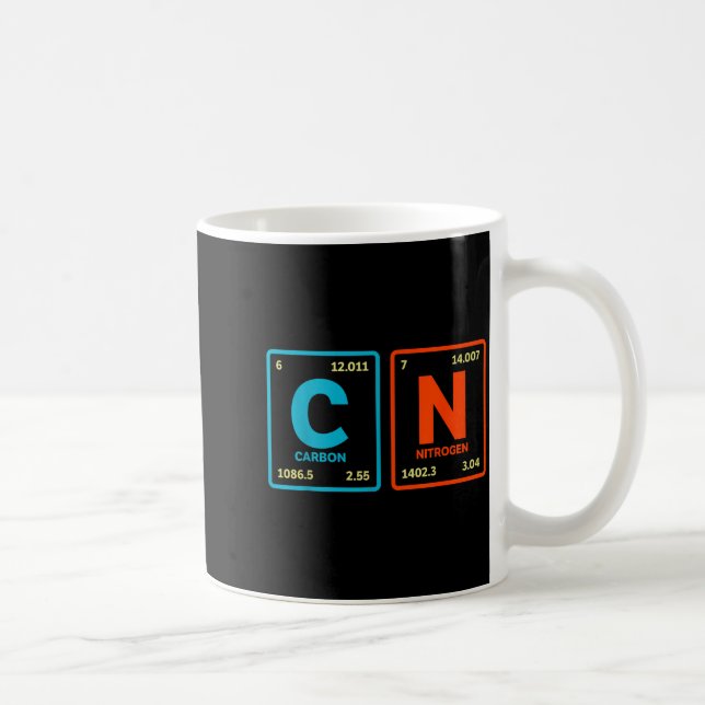 Caneca De Café 67 Meme Funny Teacher Science Periodic Table Retro (Direita)