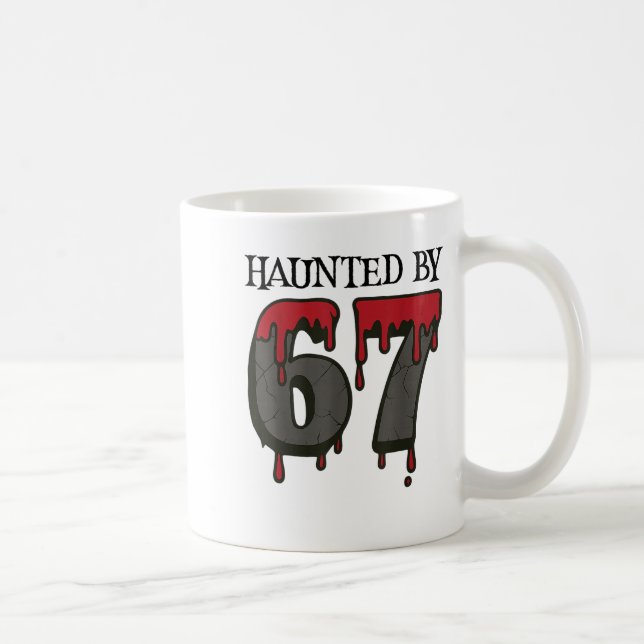 Caneca De Café 67 Meme Halloween Assombrado Sinistro - Six Seven  (Direita)
