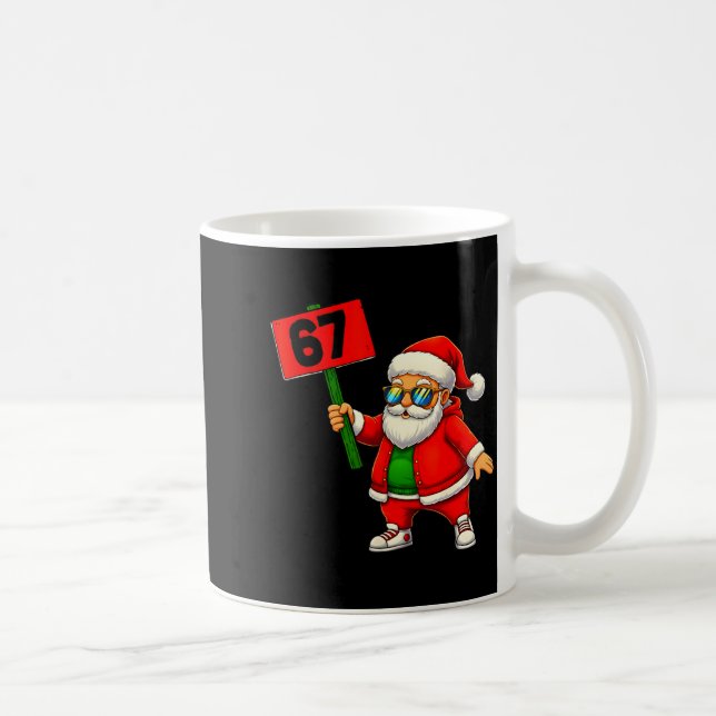 Caneca De Café 67 Meme Humor 6-7 Funny Six Seven Christmas  (Direita)