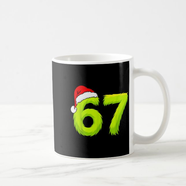 Caneca De Café 67 Meme Humor 6-7 Funny Six Seven Christmas  (Direita)