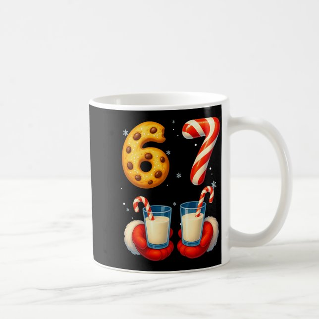 Caneca De Café 67 Meme Natal Biscoito Cane De Açúcar Engraçado Se (Direita)