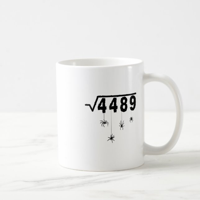 Caneca De Café 67 Meme Professor de Matemática 6 7 Halloween Aran (Direita)