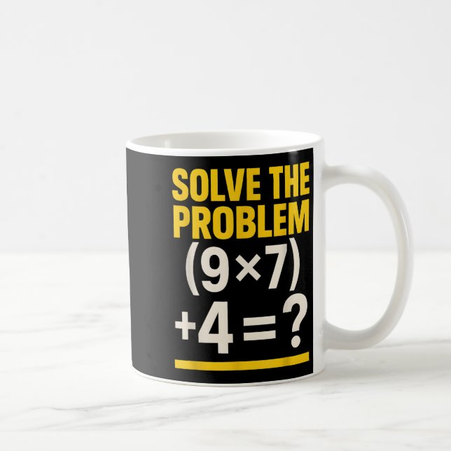 Caneca De Café 67 Meme Professor de Matemática Engraçado Escola 6 (Direita)