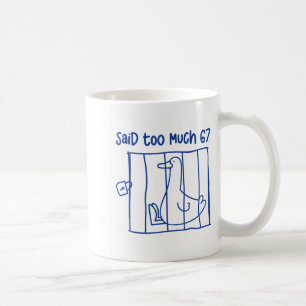 Caneca De Café 67 Meme Silly Goose 6-7 Divertido Seis Sete Disse 
