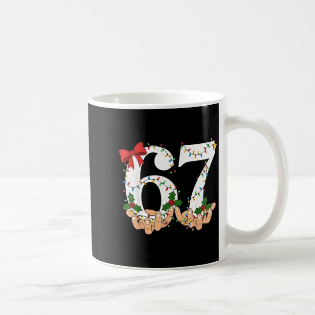 Caneca De Café 67 Meme Six Seven Kids Women Men Boys Girls Christ (Direita)