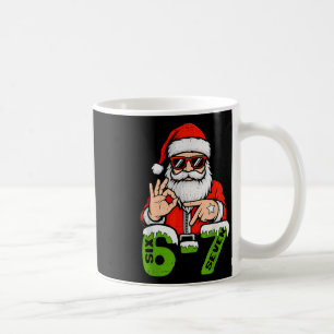 Caneca De Café 67 Meme Six Seven Papai Noel Natal Divertido Gen Z