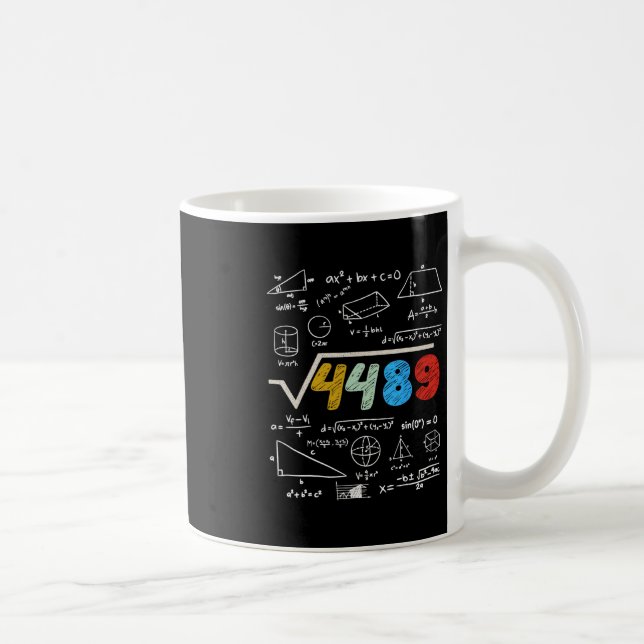 Caneca De Café 67 Meme Square Root 4489 Do The Math Funny Birthda (Direita)