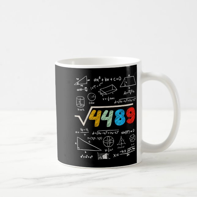 Caneca De Café 67 Meme Square Root 4489 Do The Math Funny Birthda (Direita)