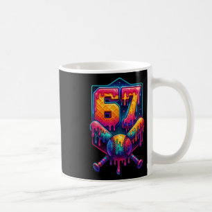 Caneca De Café 67 Meme Tendência de Beisebol Número 67 do Jogador