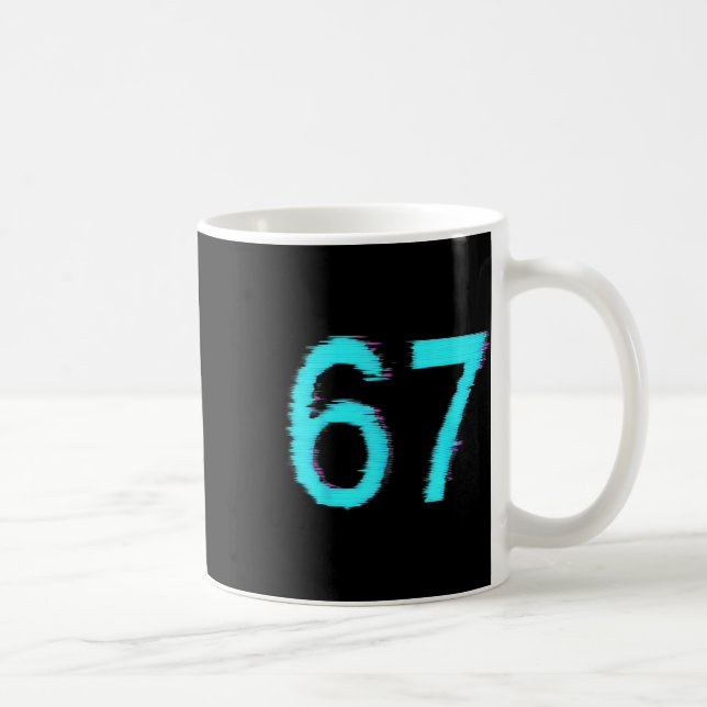 Caneca De Café 67 Meme Trending Gen Z Alpha Six Seven 6 7  (Direita)