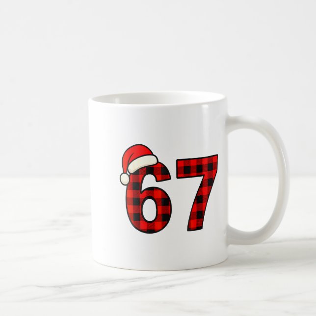 Caneca De Café 67 Natal Divertido Seis Sete Meme Brainrot Xadrez  (Direita)