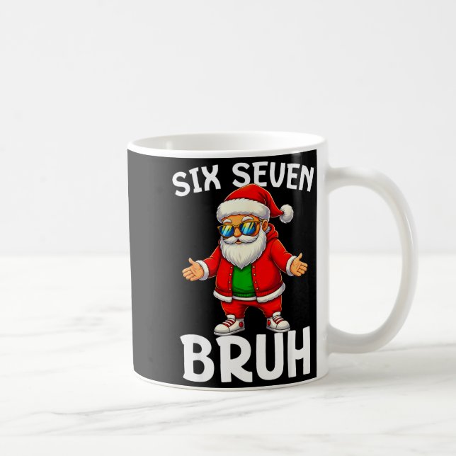 Caneca De Café 67 Natal Engraçado Seis Sete Meme Brainrot Papai N (Direita)