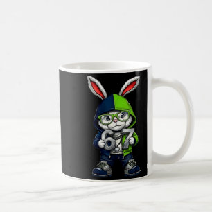 Caneca De Café 67 orelhas de coelho seis sete meme coelho de Pásc