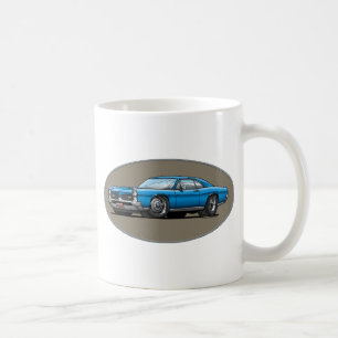 Caneca De Café 67 Pontiac GTO_blue