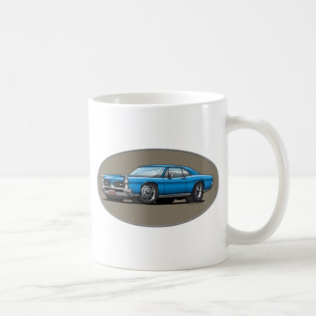 Caneca De Café 67 Pontiac GTO_blue (Direita)