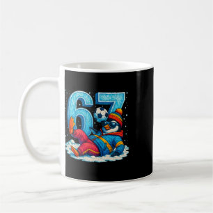 Caneca De Café 67 Presente de Meme de Inverno Engraçado de Futebo