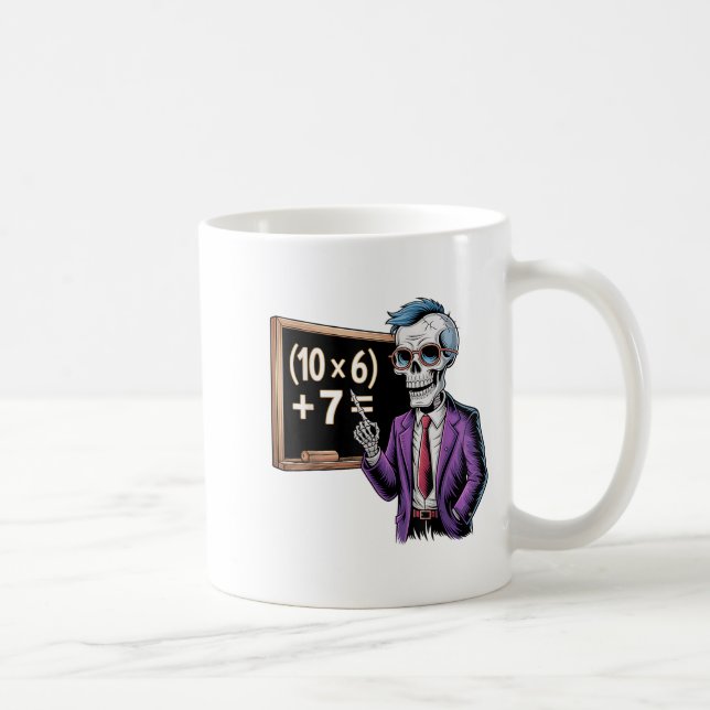Caneca De Café 67 Professor de Matemática Meme Brainrot Seis Sete (Direita)