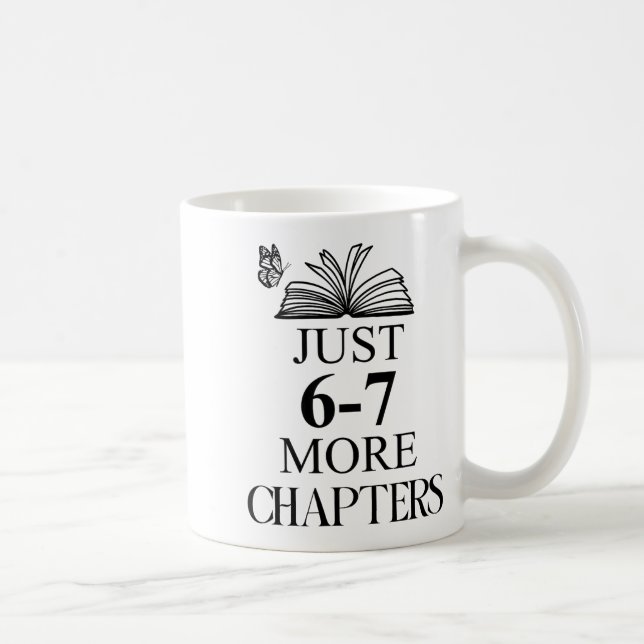 Caneca De Café 67 Reading Teacher 67 Book Just One More Chapter R (Direita)