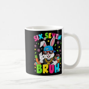 Caneca De Café 67 Seis Sete Bruh Coelho Face de Coelho Óculos de
