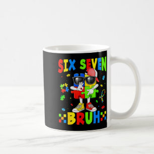 Caneca De Café 67 seis sete bruh peça de quebra-cabeça para crian