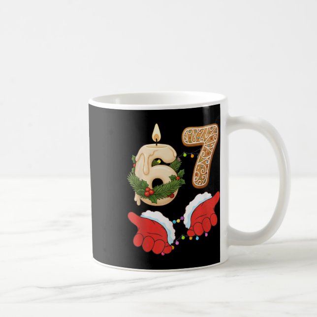 Caneca De Café 67 Seis Sete Meme Natal Vela Gengibre Gen (Direita)