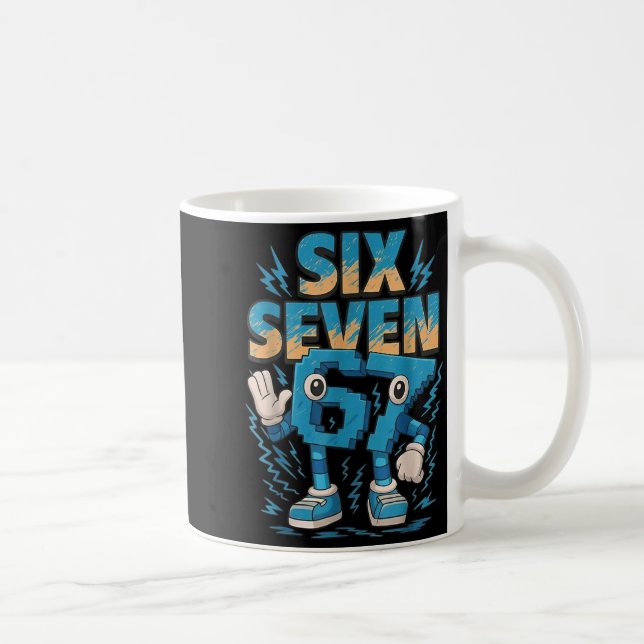 Caneca De Café 67 Six Seven 6 7 Italian Brainrot  (Direita)