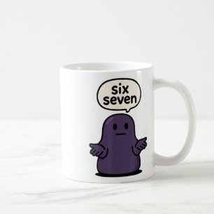 Caneca De Café 67 Six Seven 6-7 Slime Blob da Meia-Noite - Cérebr
