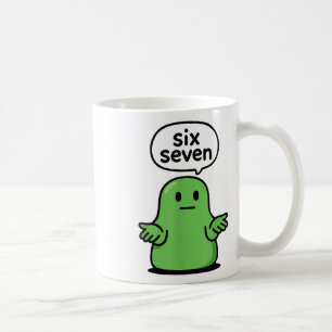 Caneca De Café 67 Six Seven 6-7 Slime de Blob Verde - Camisa Dive
