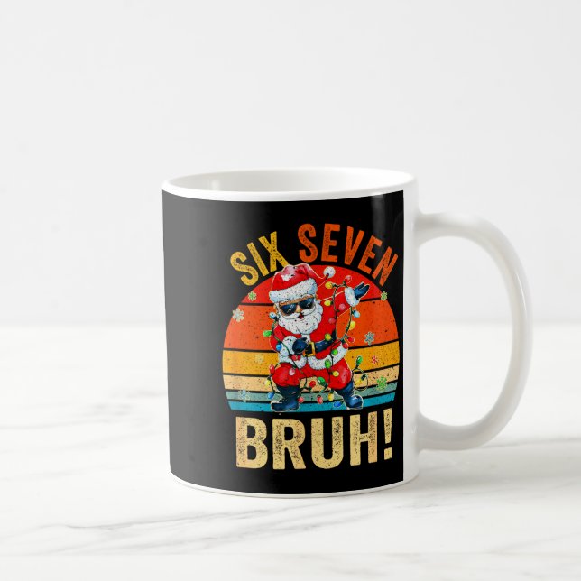 Caneca De Café 67 Six Seven Burh Funny Christmas 6 7 Meme Men Wom (Direita)