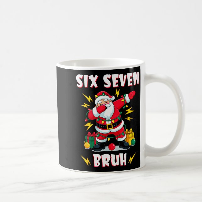Caneca De Café 67 Six Seven Burh Funny Christmas 6 7 Meme Men Wom (Direita)