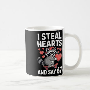 Caneca De Café 67 Six Seven Eu Roubo Corações Dia dos Namorados 6