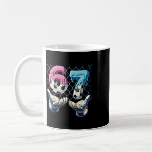 Caneca De Café 67 Six Seven Meme Crianças Meninos 67 Futebol Engr