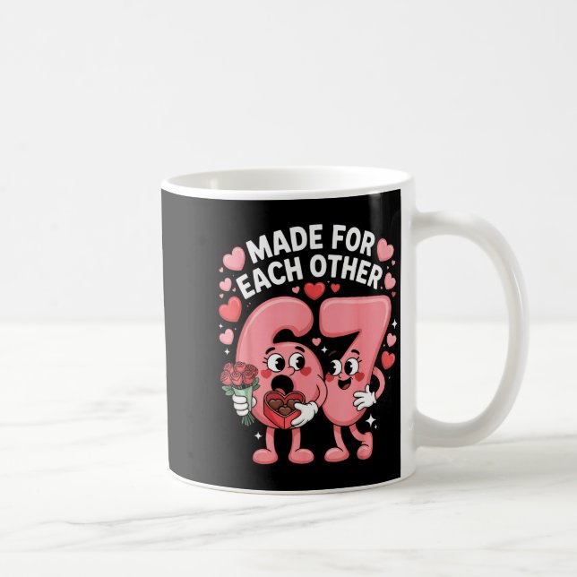 Caneca De Café 67 Six Seven Meme Gen Alpha Valentines Day Coquett (Direita)