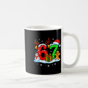 Caneca De Café 67 Six Seven Meme Geração Alpha Gíria Natal Divert