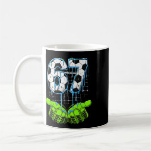 Caneca De Café 67 Six Seven Sorvete Gotejamento Futebol Engraçado